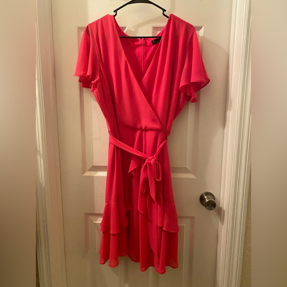Hot Pink Wrap Dress